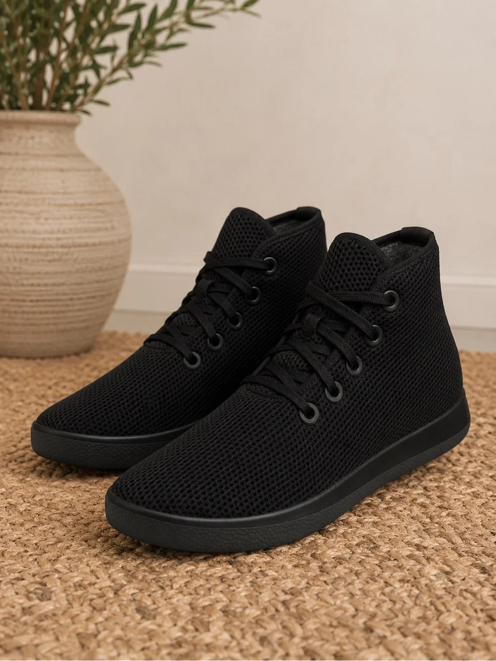 ALLBIRDS WOMENS TREE TOPPERS HIGH TOP SNEAKERS DARK GRAY SIZE 8